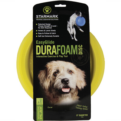 

Star car STARMARK pet frisbee interactive dog outdoor toy gold hair Labrador large dog with frisbee large yellow