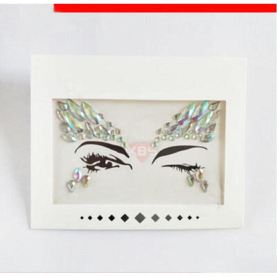 

6Set Face Gems Adhesive Glitter Jewel Tattoo Wedding Festival Party Body Make Up