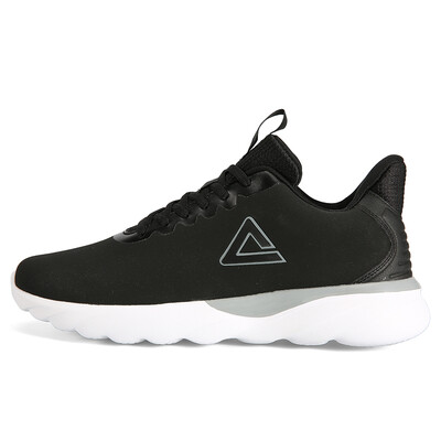 

PEAK mens shoes autumn&winter new light&easy to wear running shoes comfortable casual shoes DH840551 black big white 43 yards