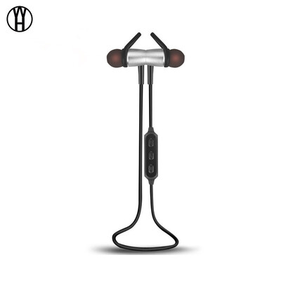 

WH Y522 Hanging Ear Type Metal Magnetic Motion Stereo Wireless Bluetooth earphone for xiaomi samsung huawei iphone