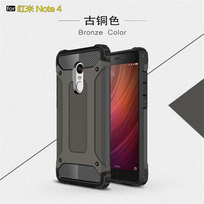 

Fivice Xiaomi Redmi note 4 case Luxury Silicone Diamond Armor PC Hard Shell Phone Case