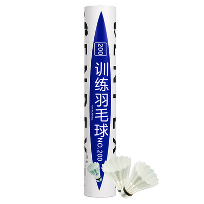 

Lok Enpex 12 only fitted with white duck hair training game badminton NO200