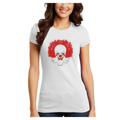 

TooLoud Extra Scary Clown Watercolor Juniors T-Shirt