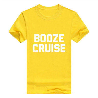 

Booze Cruise Men T-Shirt Funny Saying Sarcastic Novelty Humor