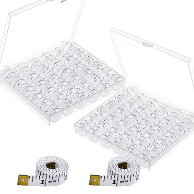 

UpperX 72 Pcs Sewing Machine Bobbins with Case for Brother Singer Janome Kenmorev