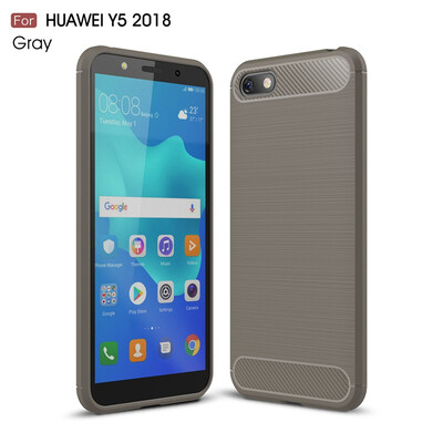 

Goowiiz Phone Case For Huawei Y5 2018Y5 Prime 2018Honor 8E Lite Enjoy7 Play Fashion Slim Carbon Fiber Silicone Prevent falling