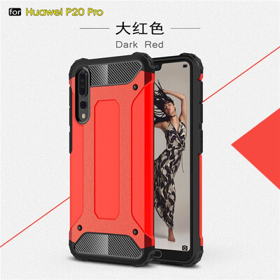 

Fivice Huawei P20 pro case Luxury Silicone Diamond Armor PC Hard Shell Phone Case