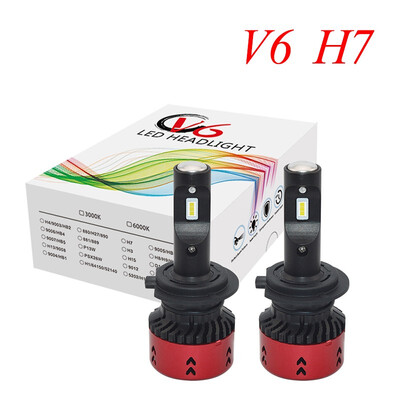 

2pcs Car H4 LED Headlight Bulb 12V 60W 5500K H1 H3 H11 H7 LED H13 9006 Car auxiliary Lamp Auto Fog Light spotlight car headlamp