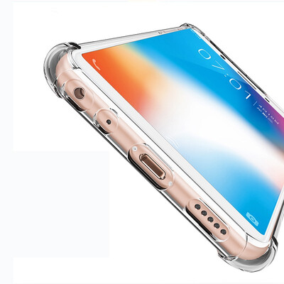 

For Vivo Y71 Anti knock shockproof Soft Clear Cover For Vivo Y81 Transparent TPU Silicone Skin Protection Mobile Phone Bag Case