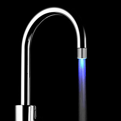 

Temperature Sensor LED Light Water Faucet Tap Glow Shower Kitchen Bathroom