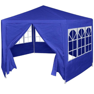 

VidaXL Marquee with 6 Sidewalls Blue 2x2