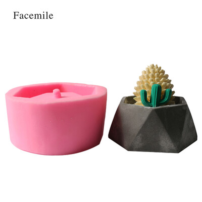 

1PCS Flower Potted Planter Silicone Mold Handmade Craft Garden Home Decoration Plant Flowerpot Cement Vase Molds Style 6