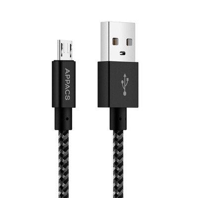 

APPCAS Micro USB Cable 1M2M3M Charging Mobile Phone Cable Braided Nylon USB to Micro USB Charging Cable for Android Data Cable