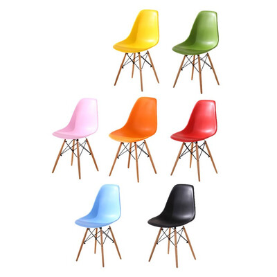 

Restaurant used plastic dining room chair with wood legs