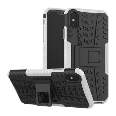 

Fecoprior Case for iPhone XS Max Back Cover Stand Silicon TPU PC Armor Heavy Rugged Phone Celulars Fundas Coque