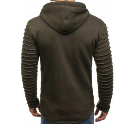 

Mens Casual Plain Slim Hoodie Hooded Sweatshirt Coat Jacket Outwear Sweater USA