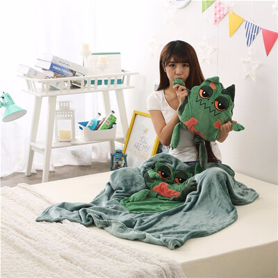 

Cartoon Little Monster Doll Pillow Blanket 110 160cm Baby Blankets Cute Plush Toys Christmas Gift Adult Kids Children Cushion