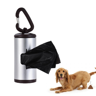 

Dog Poop Bag Colorful Pet Poop Holder Dog Waste Dispenser Aluminum Tube Includes 15pcs Waste Bags Refillable Pet Poop Picker X1P2