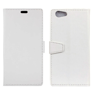 

MOONCASE Oppo A73s Crystal Leather Case - White