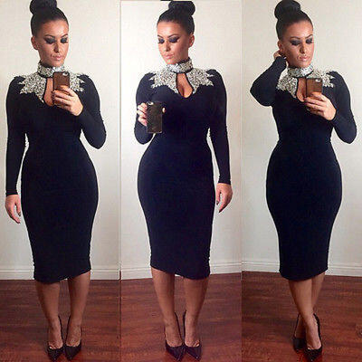 

New Women Long MAXI Chiffon Formal Bodycon Cocktail Evening Prom Party Dress