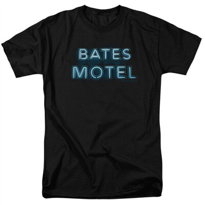 

Bates Motel Drama Thriller Television Series Motel Room And Logo Adult T-Shirt