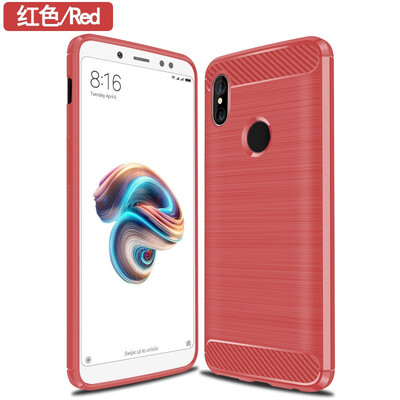 

Fivice XIAOMI Redmi MI 6X case Brushed carbon fiber silicone anti-fall soft shell phone case