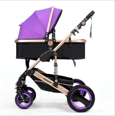 

High landscape baby strollers aluminum alloy super light can be used to sit&lie down to avoid shock Two-way rolling strollers