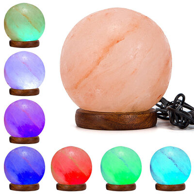 

YouOKLight 3W 5V Round Hand Carved USB Himalayan Salt Lamp Night Light 1PC