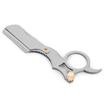 

Professional Straight Edge Barber Razor Stainless Steel Blade Mens Hair Shaver Antique Shaving Tool