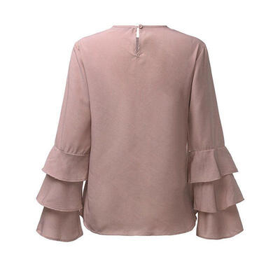 

Womens Lady Loose Long Sleeve Casual Blouse Shirt Tops Fashion Blouse US Stock