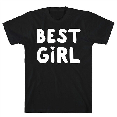 

Best Girl Black Mens Cotton Tee