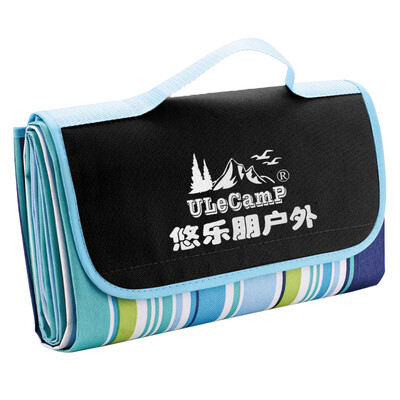 

Ulecamp summer picnic mat moisture-proof pad Oxford cloth picnic mat recreation pad nap pad outdoor lattice mat color bar KC819