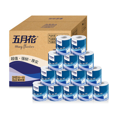 

May Flower (May Flower) toilet paper value 3 layer 180g core roll paper * 27 roll box sales