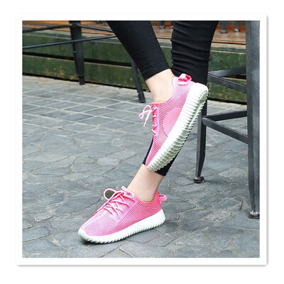 

Korean version of the hollow mesh casual shoes flat shoes single shoes mesh shoes breathable mesh light travel shoes