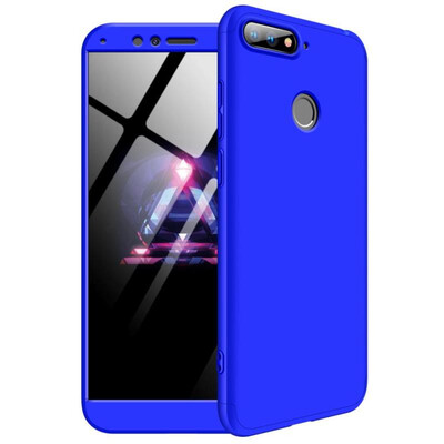 

MOONCASE Huawei Honor 7AY6 2018 three-section all-inclusive shield - blue