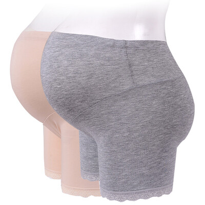

Pregnant women pregnant women take away light safety pants pregnant women underwear [2 installed] maternity month suits pants modal skin color gray