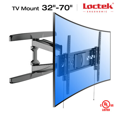 

Loctek R2L Curved TV Wall Mount Bracket for 32"-70" LCDLEDOLED TV with 19 Extension Black