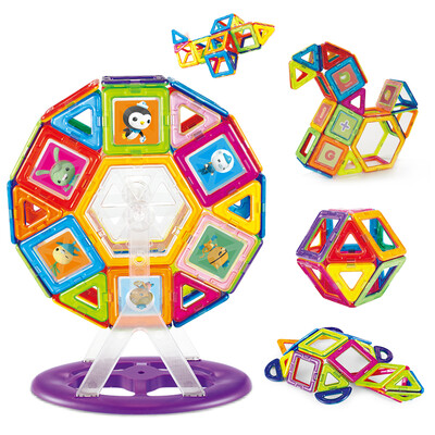 

small bottom of the sea children's magnetic tablets Variety Tilan magnetic construction puzzle children's toys casual film sets NO.9315