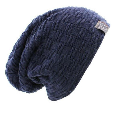 

Unisex Women Men Knitted Winter Warm Oversized Ski Slouch Hat Cap Baggy Beanies