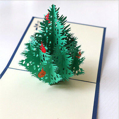 

Funny Christmas Card Christmas tree Xmas Santa 3D Pop Up Greeting Cards