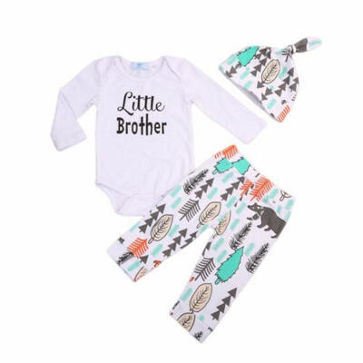 

3pcs Newborn Kids Baby Boys Girls Romper Jumpsuit Bodysuit Clothes Outfits Set
