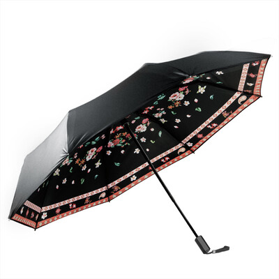 

(BANANA UMBRELLA) Black Series Двойной Детские черный зонтик УФ ВС зонтик ВС зонтик женщина зонтики окрашивали фиолетовый и банан