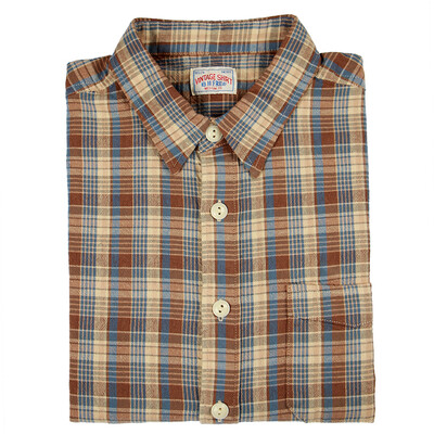 

BIIFREE Men's Clothing 100% cotton Long sleeve Retro Plaid Shirt