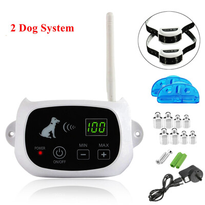 

Wireless Electric Dog Pet Fence Containment System Transmitter Collar Waterproof