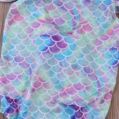 

Kid Baby Girls Mermaid Leotard Swimwear Swimsuit Bikini Set Bathing Suit Costume