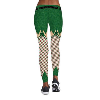 

Women YOGA Workout Gym Print Sports Pants Leggings Fitness Stretch Trousers Xmas