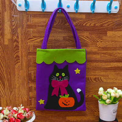 

Colorful Halloween Candy Bag Gift Bags Pumpkin Trick or Treat Bags Sacks Hallowmas Gift For Kids Event Party Supplies Decor
