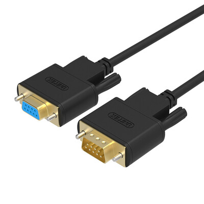 

Excellence UNITEK Y-C711ABK DB9 pin Serial port Female extension cable Serial cable 2 meters DB9 hole to hole COM port RS232 extension cable