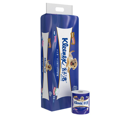 

Cosmetics (Kleenex) toilet paper flexible white three rolls of paper toilet paper 10 loaded