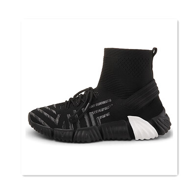 

In autumn Chinas fashion high-rise shoes large size soft-soled sneakers Joker mens hip-hop sports casual shoes